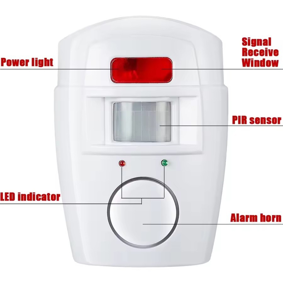 Wireless Driveway Alarm Infrared Motion Sensor Home Garage Alert Security System