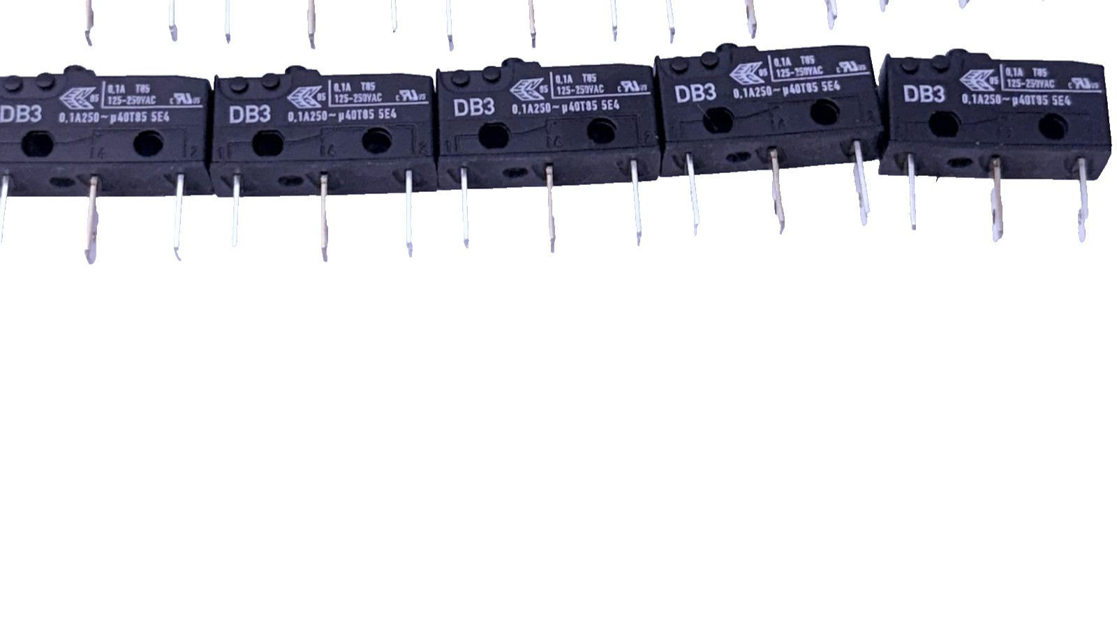 LOT OF 5 CHERRY DB3 MICRO SWITCH 0.1A T85 - 125 -250VAC