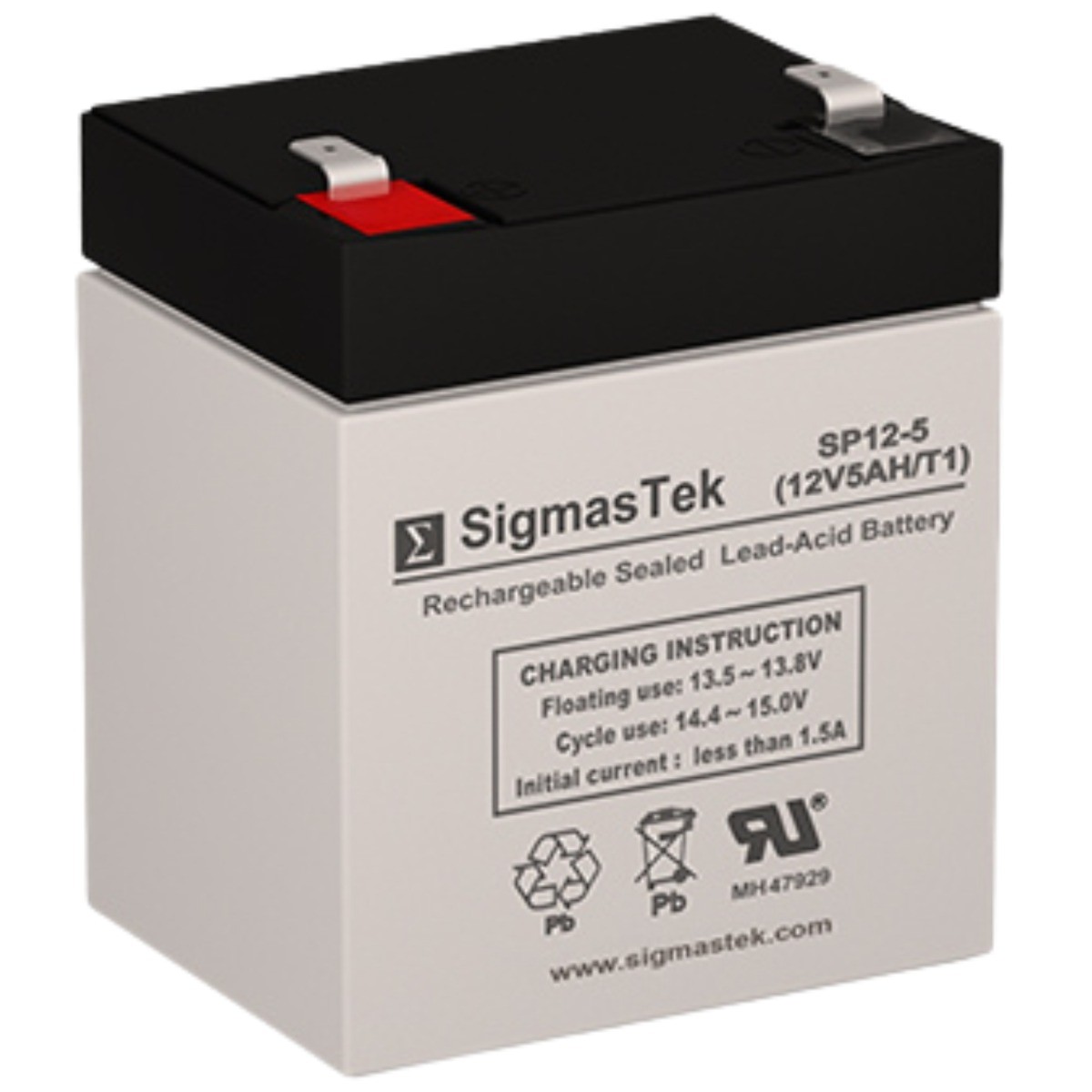 Enduring 6-DW-5, SLA AGM Rechargeable SigmasTek SP12-5 (T1) Battery Replacement