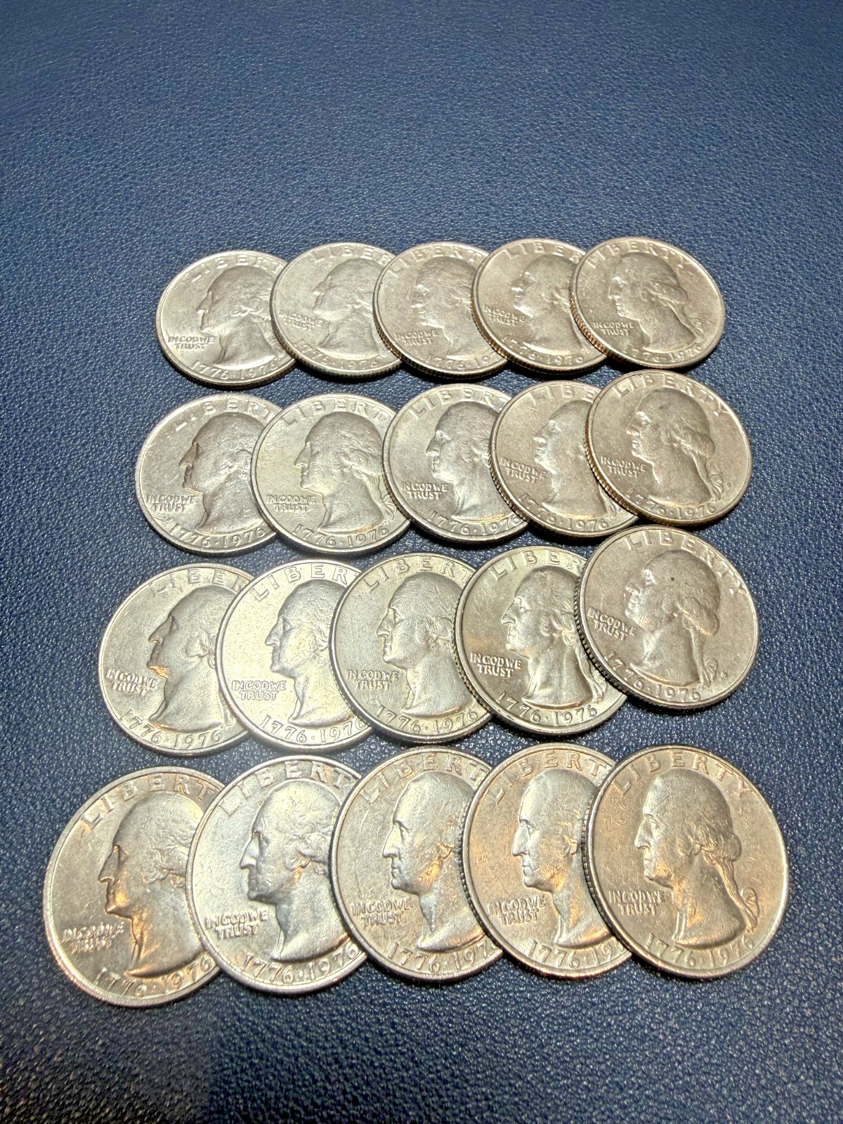 1976 Bicentennial Drummer Boy Quarter Lot of 20 LIGHTLY CIRCULATED COINS (T-59)