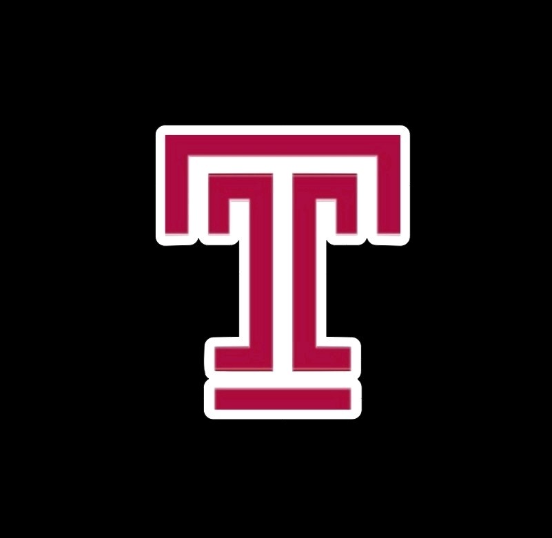 Temple University Owls Football Sticker Die Cut Laminated