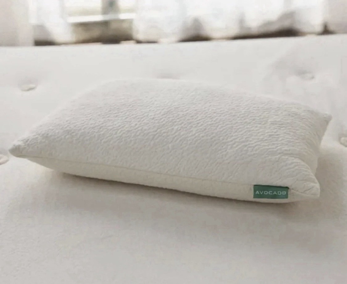Avocado 100% Certified Organic Bed Pillow w/ Natural Latex and Kapok Fill Queen
