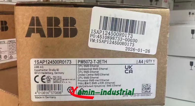 Brand New In Box ABB PM5072-T-2ETH 1SAP124500R0173 PLC Module Free Fast shipping