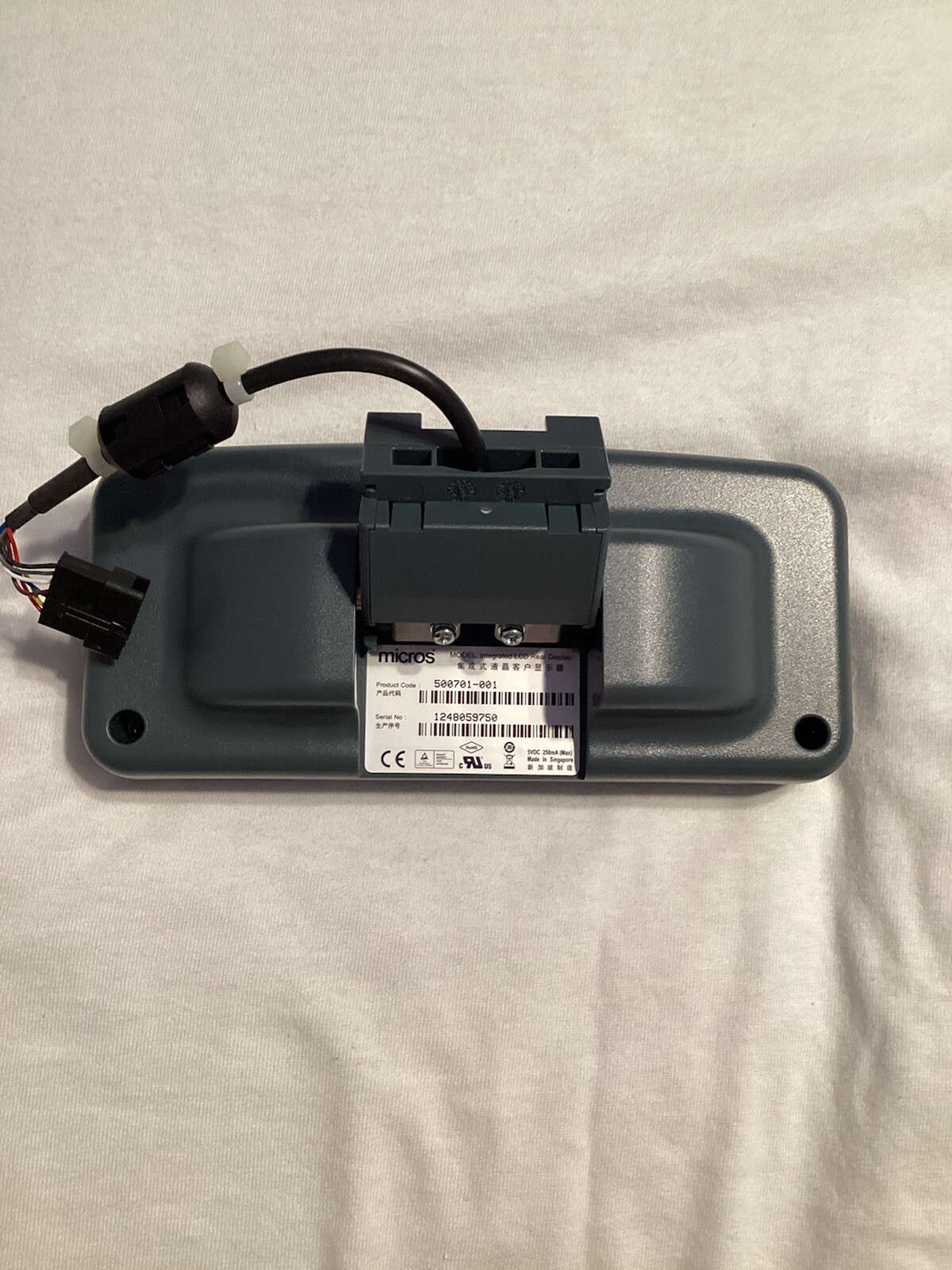Micros WS 4 / 4LX Rear Cust Display  500701-001 NEW
