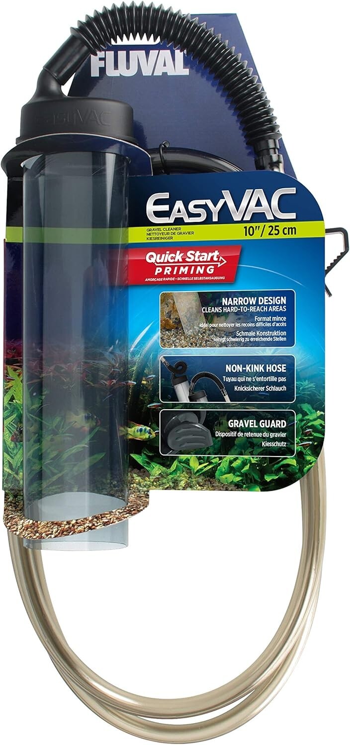 Fluval EasyVac Fish Tank Aquarium Gravel Cleaner 10 Inches