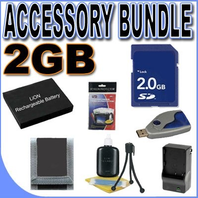 BigVALUEInc Accessory Saver 2GB NB-6L Lithium Ion Battery/Rapid External...