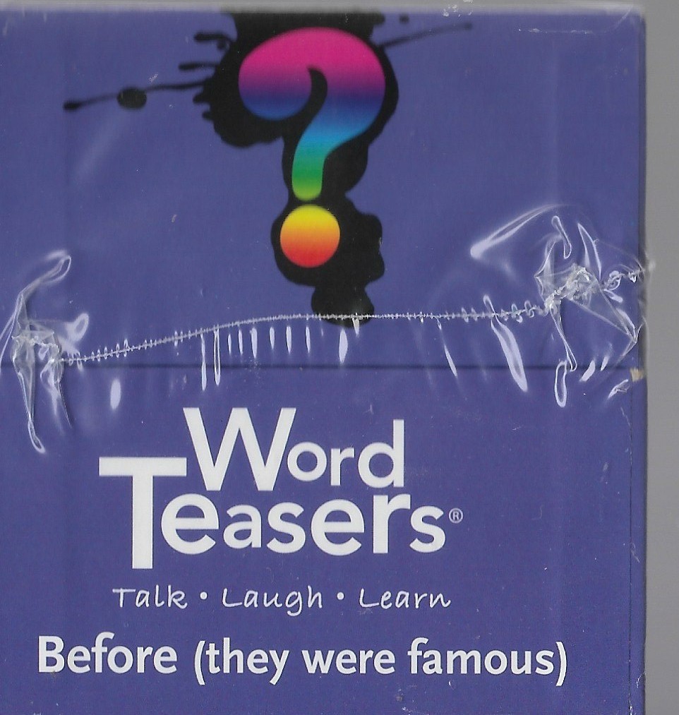 Before They Were Famous People Word Teasers Trivia Card Game Family night  NEW!