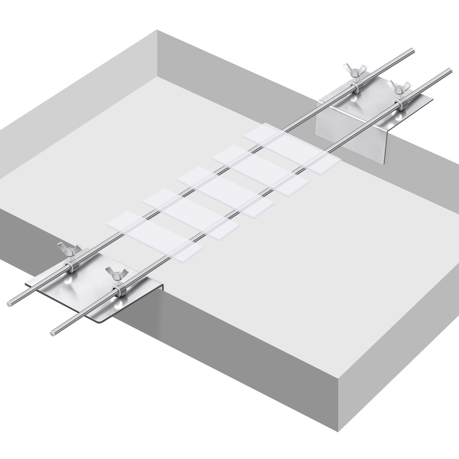 Yaocom Slide Staining Rack, Stainless Steel Microscope Adjustable...