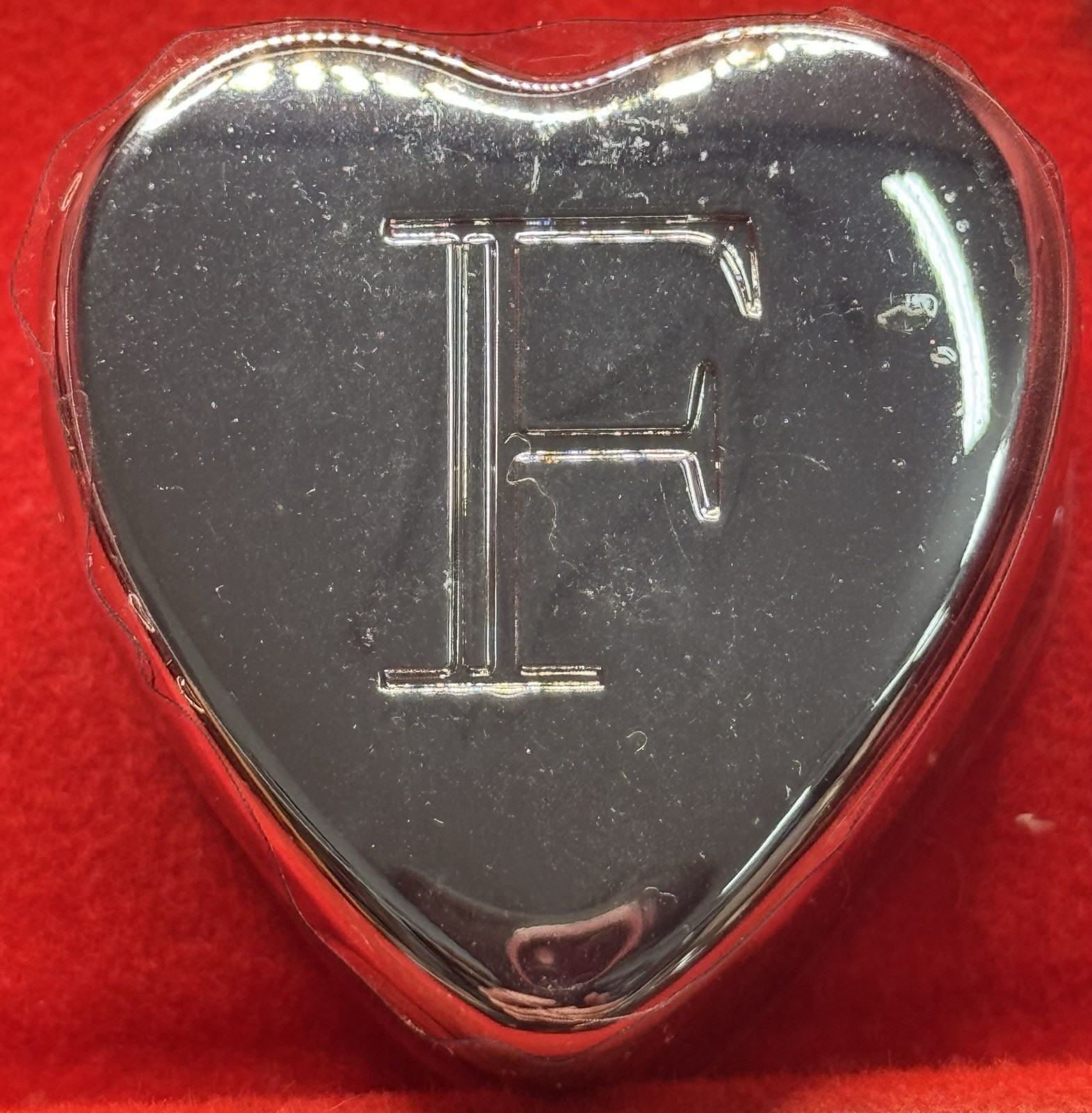 F Ganz Heart Trinket Box Velvet Lined 1.5” NIB Early 2000’s