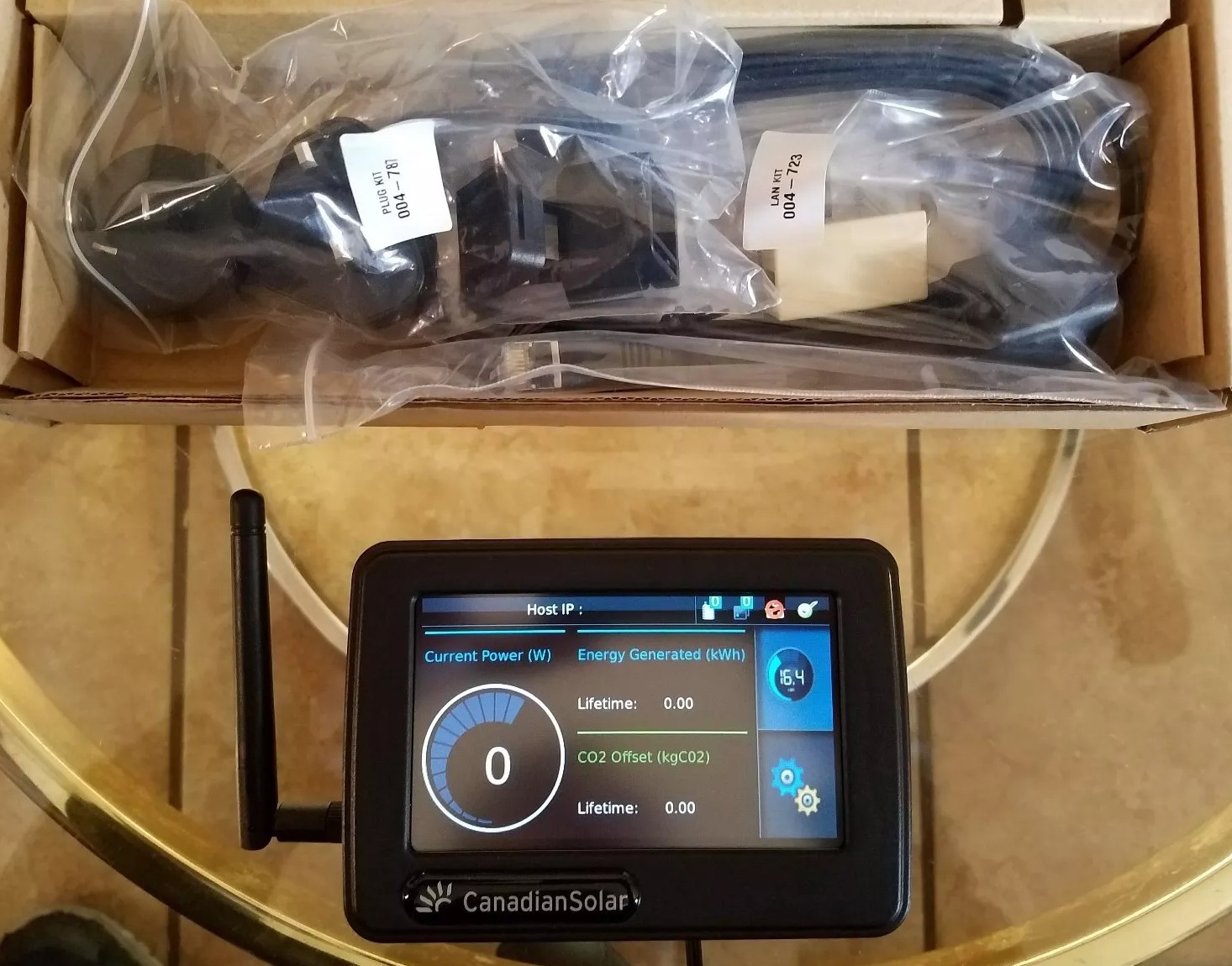 *NEW* CANADIAN SOLAR GW-CE-RES-G20 LCD Touchscreen Gateway Inverter Control Kit