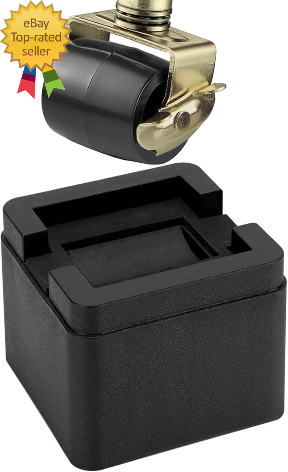3 Inch Heavy Duty Bed Risers Adjustable Bed Lifts Fits to All Wheels of Furnitur