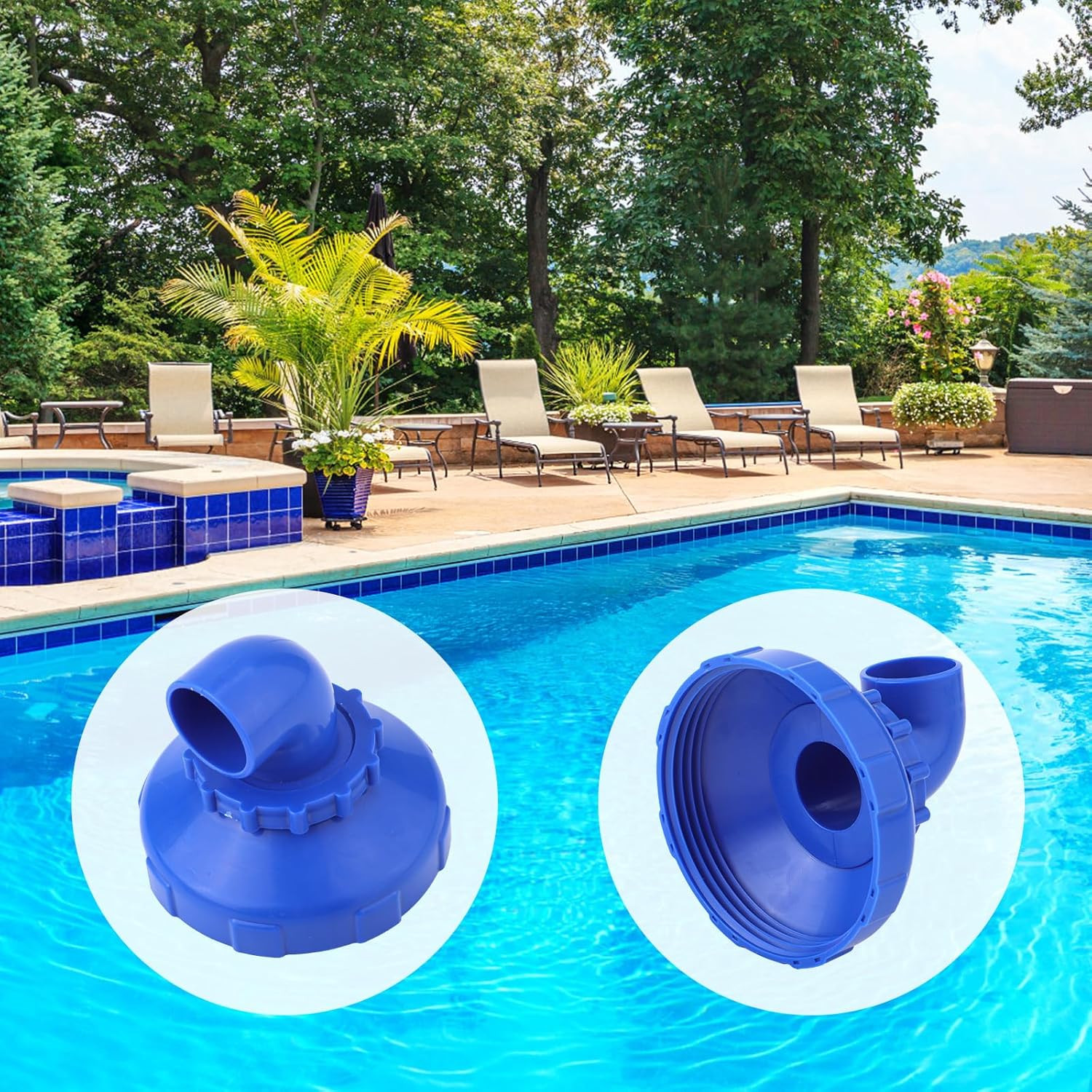 Pool Jet Nozzle, 360°Swivel Rotatable Pool Inlet Nozzle Fitting Swimming Pool Re