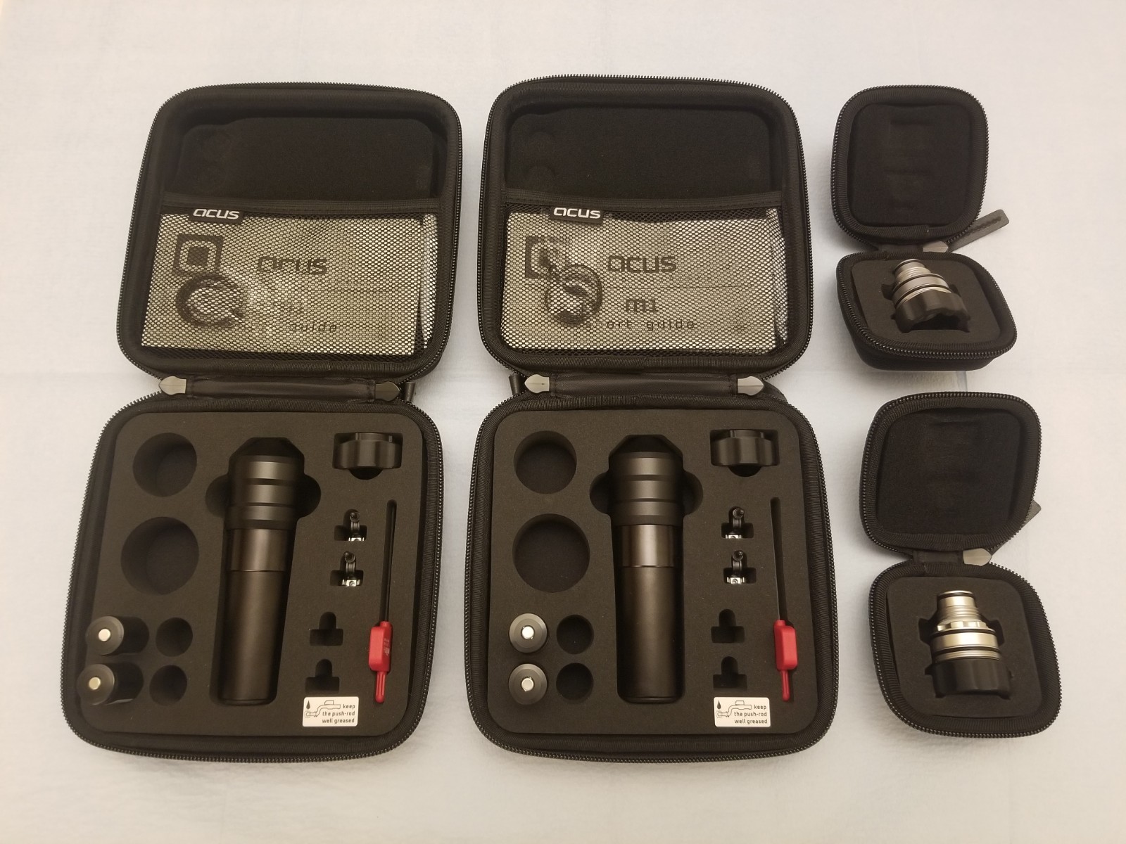 Pair of Acus M1+ Complete Setups and Lots of Additional Accessories