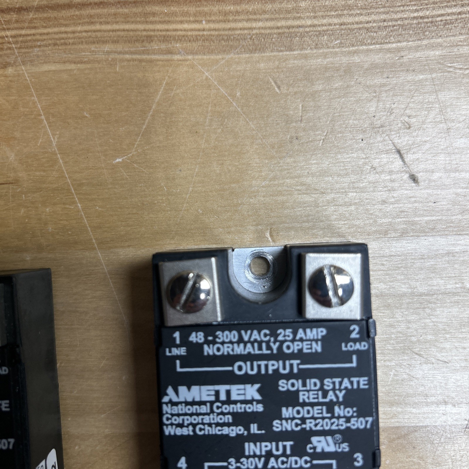 AMETEK SNC-R2025-507 Solid State Relay 3-30V AC/DC Control 300VAC 25A