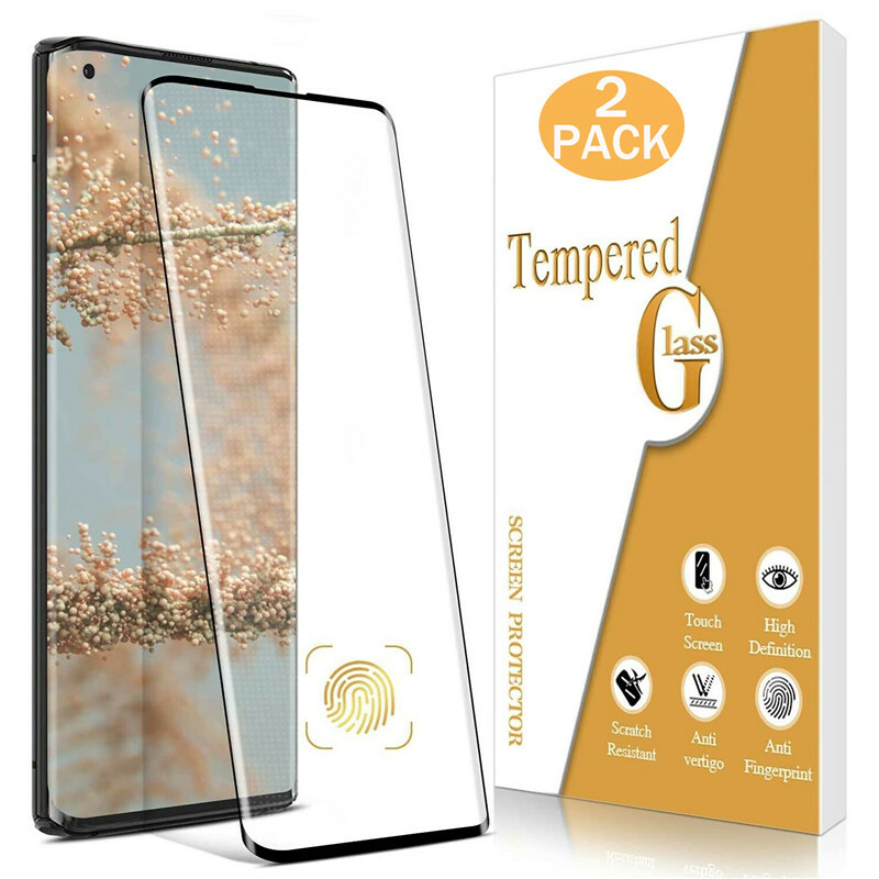 2-PACK Fr Motorola Edge,Edge Plus 3D Curved Full Tempered Glass Screen Protector