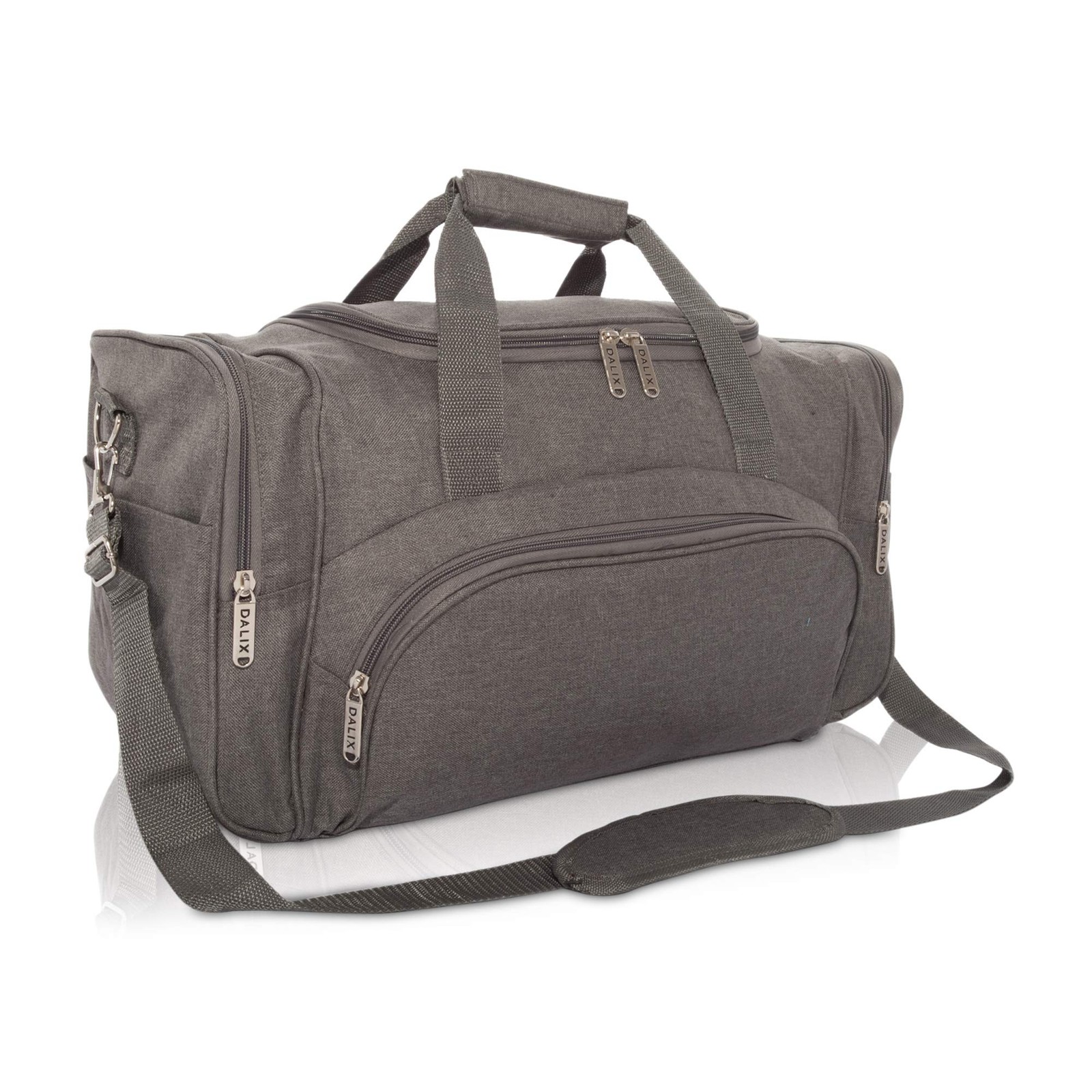 Large Gray Travel Gym Duffle Bag for Sports, Fitness, and Everyday Use