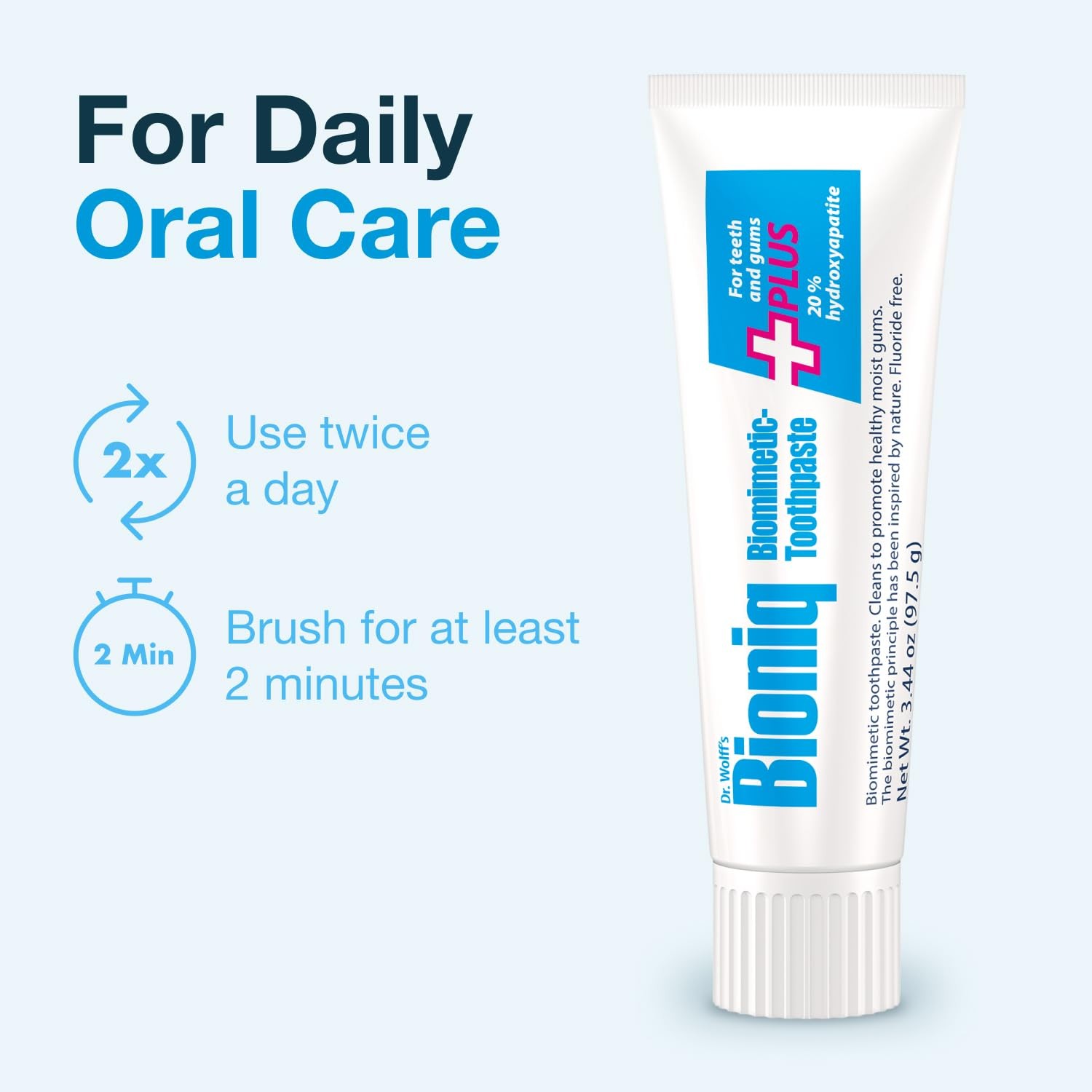Bioniq Plus Biomimetic Toothpaste 20% Hydroxyapatite 3.44 oz | Clinically T