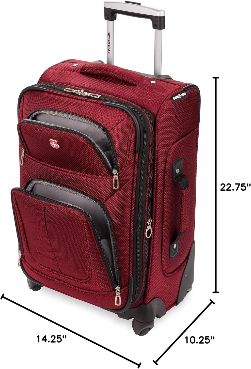 SwissGear Sion Softside Expandable Luggage, Carry-On 21-Inch, NEW