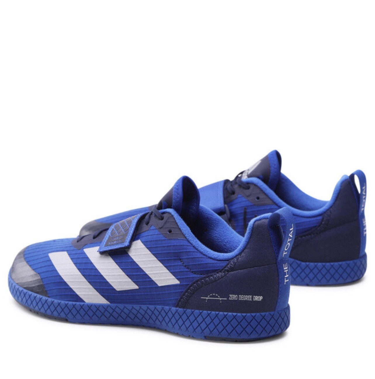 Adidas THE TOTAL Weightlifting Shoes Men's Trainers Deadlift Blue Gym Sneakers