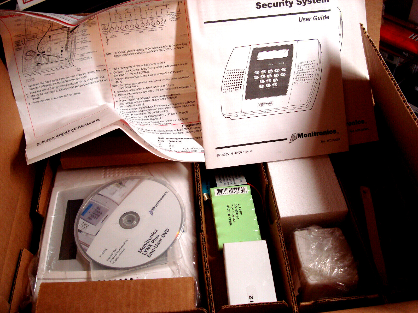LynxSIA Plus Security System - Monitronics PLUS - MTL3000A