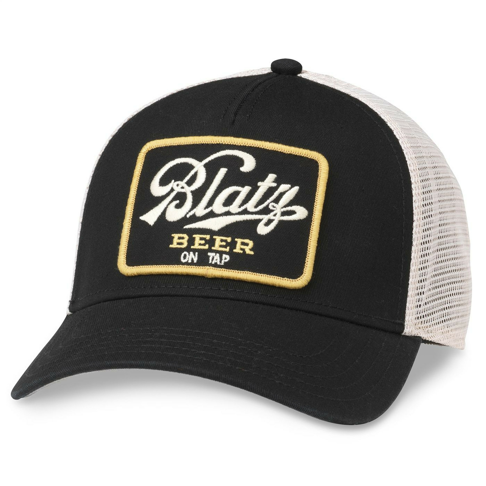 Blatz Beer Logo Valin Snapback Hat Black