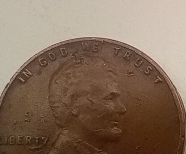 Lincoln Wheat Penny 1944 D Error Die Chips
