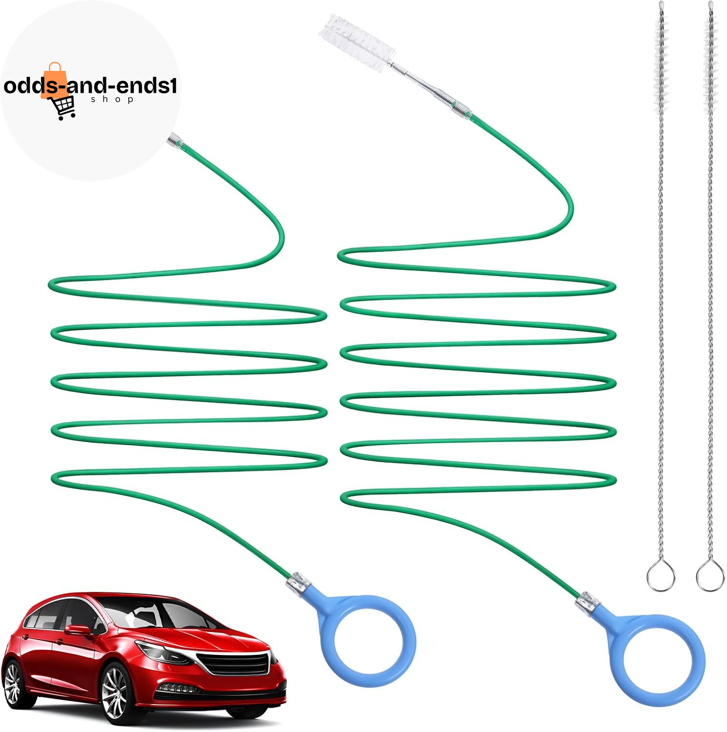 2 Sets Sunroof Drain Cleaning Tool, 78 Inch+118Inch Long Pipe Cleaner Roof Snake