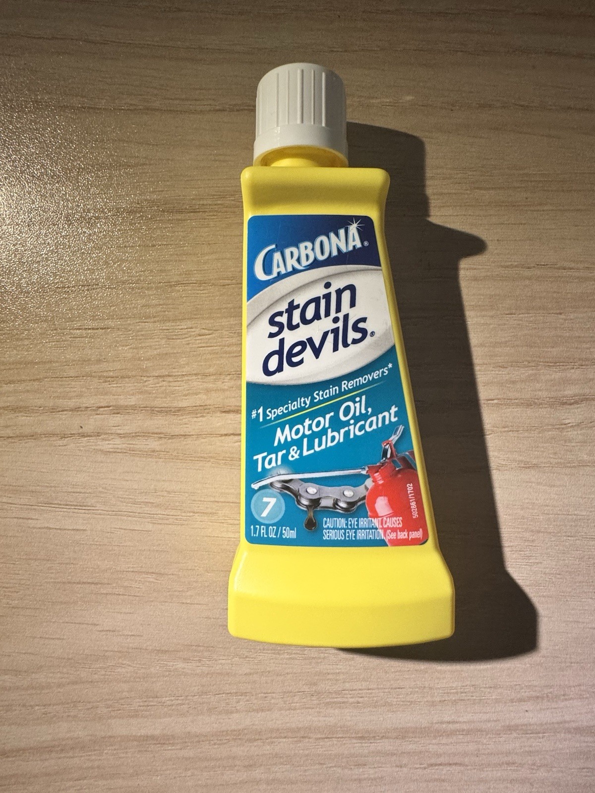 Carbona Stain Devils #7 Motor Oil Tar Lubricant Stain Remover 1.7 oz