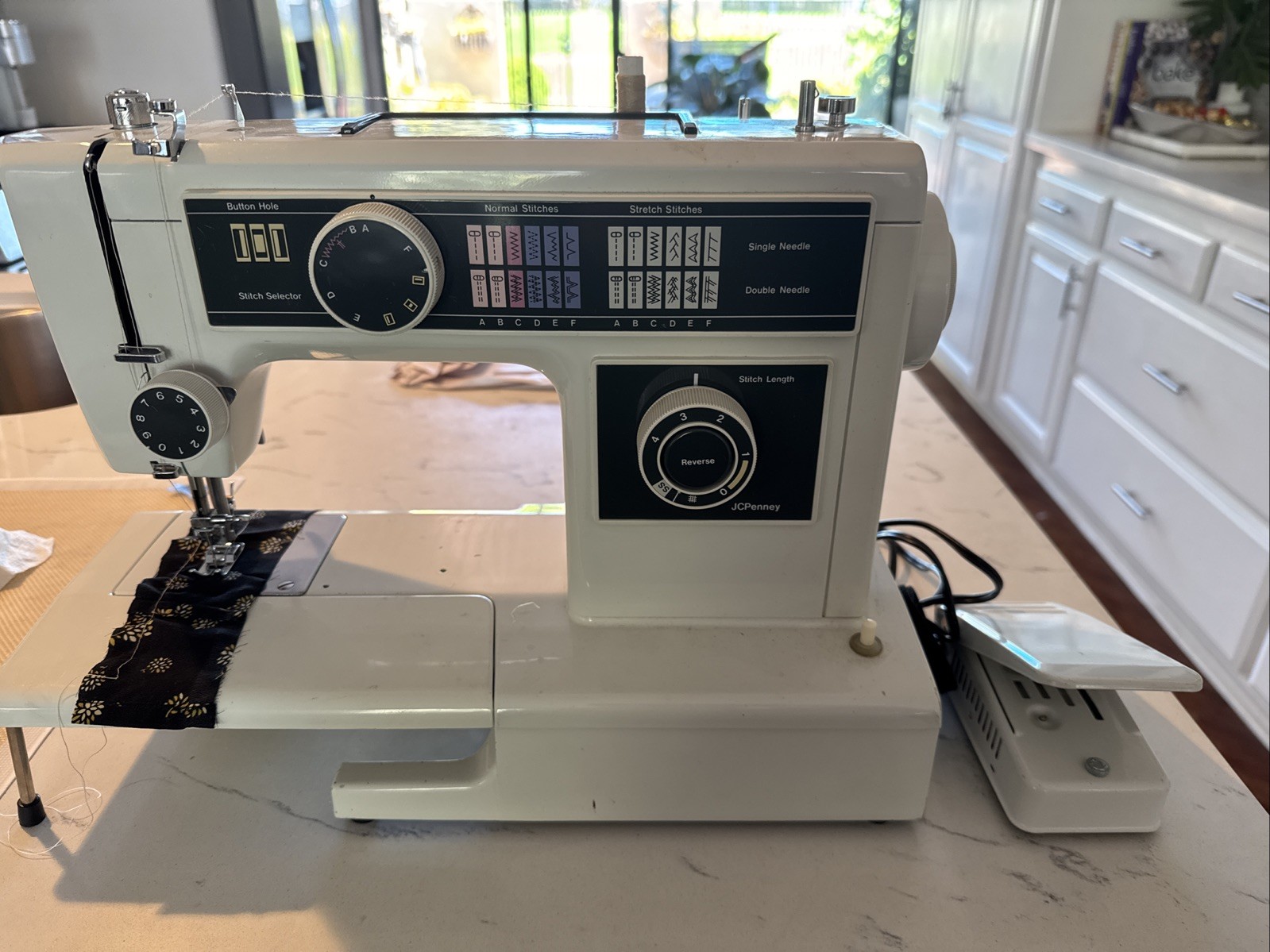 JC Penney Model 6923 Sewing Machine Tested In Working Condition EXCELLENT