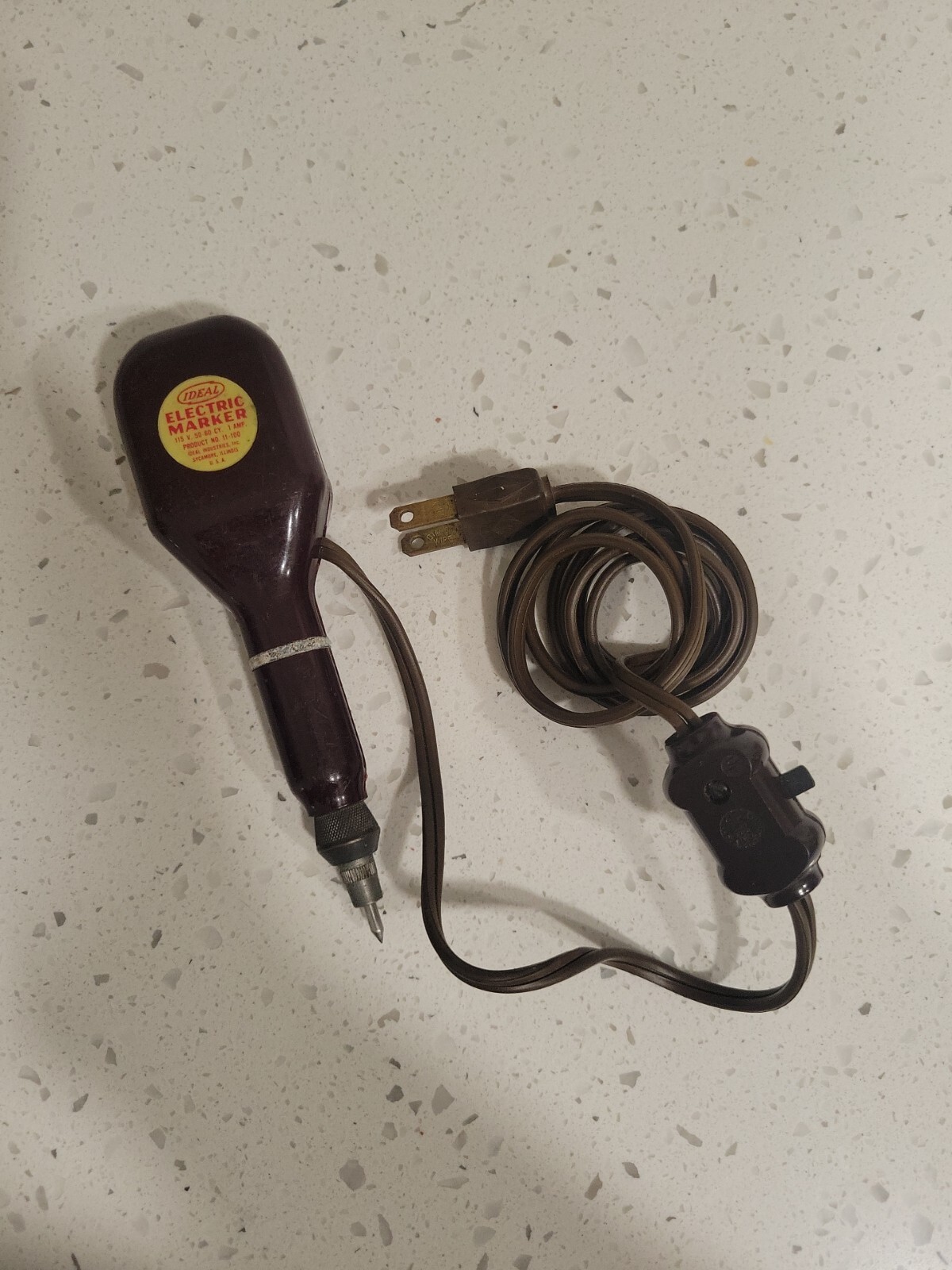 Vintage Ideal Electric Marker 11-100  SYCAMORE ILL. USA 115v. 50-60 cy. WORKS