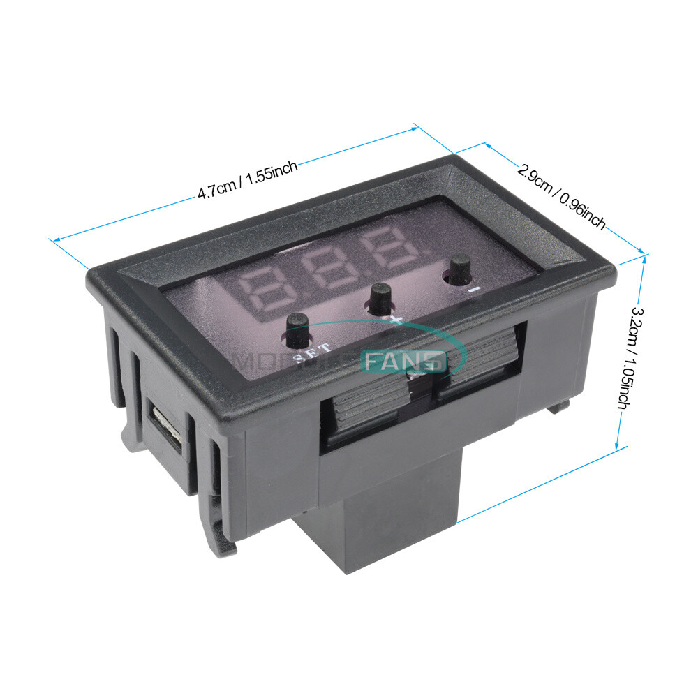 DC 12V -50~110°C W1209 Digital Thermostat Temperature Controller Sensor w/ Case