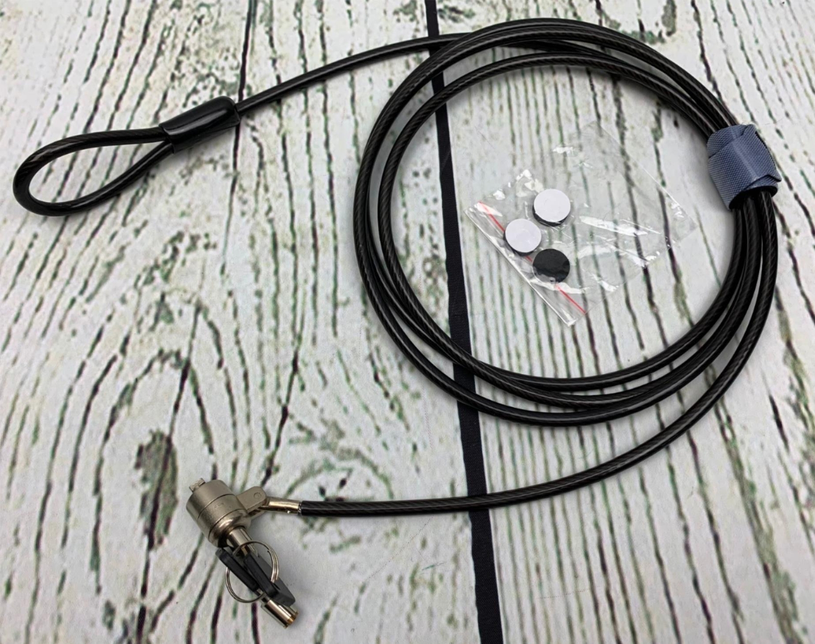 Bodyguard Laptop Lock Two Keys 6.5 Foot Sturdy Security Cable