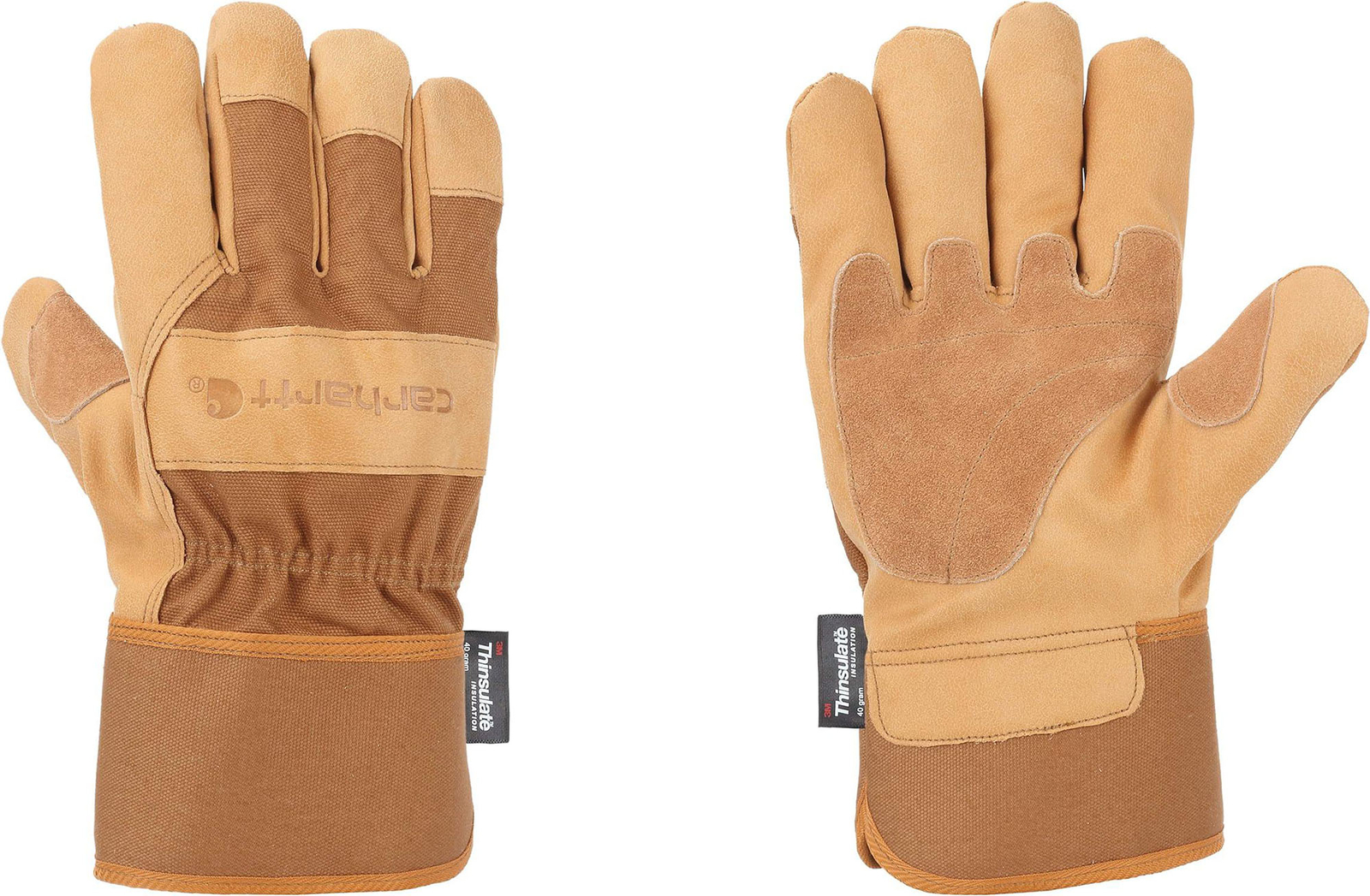 Carhartt Men's Insulated Grain Leather Safety Cuff Work Gloves