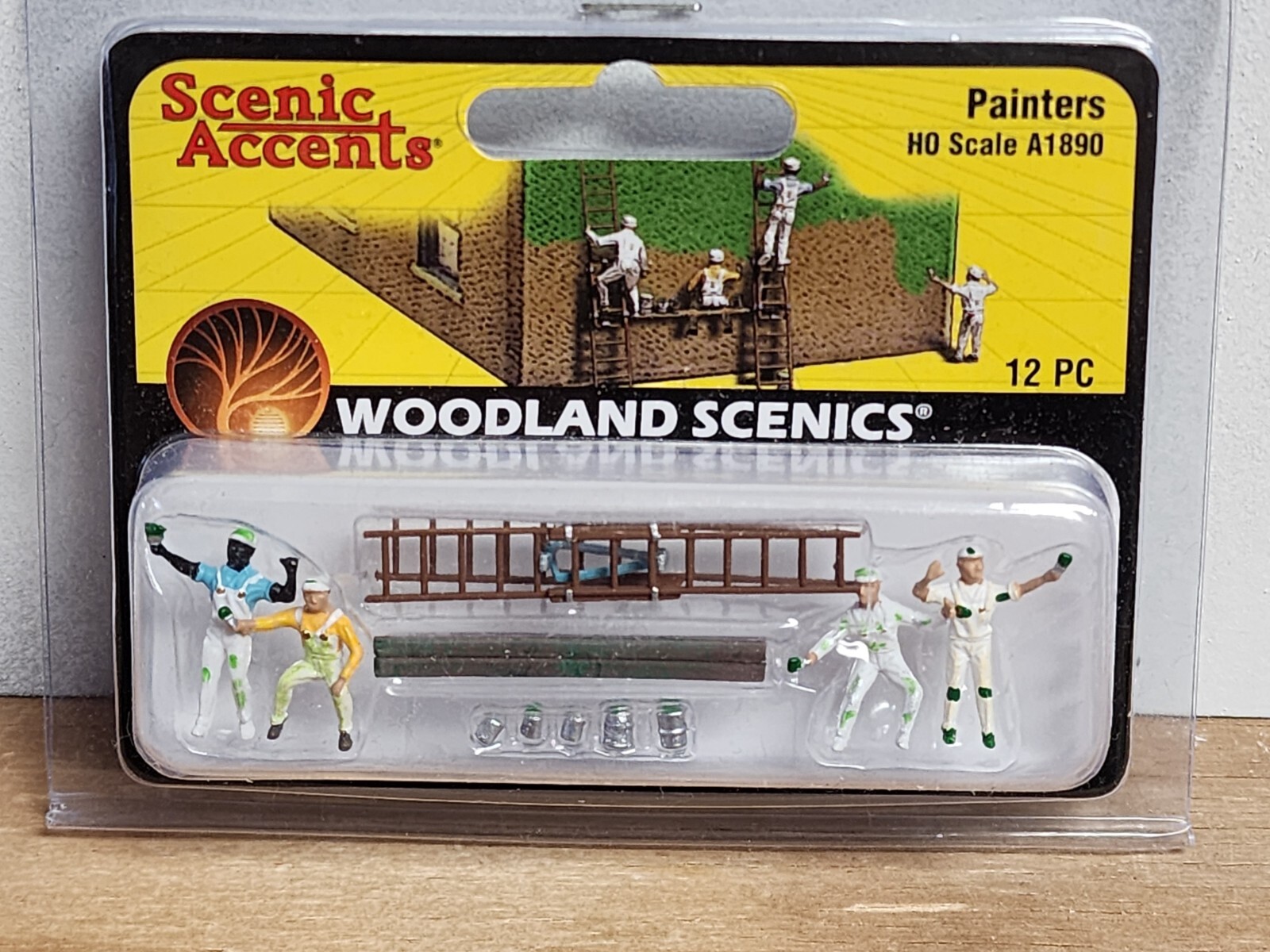 Painters w/ Ladders Model Railroad Woodland Scenic People A 1890 HO 12 Pieces