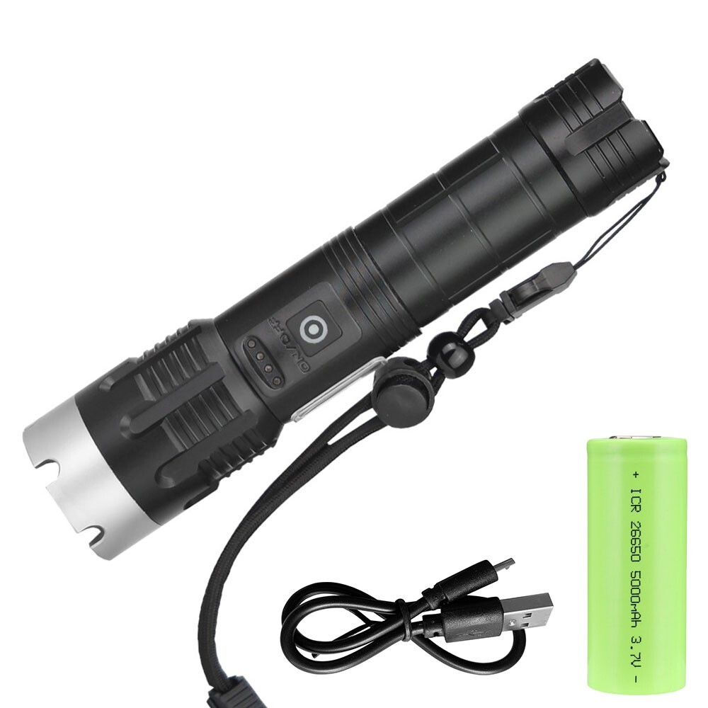 Rechargeable 2000LM Super Bright Flash Light Strong Handheld Tactical Flashlight