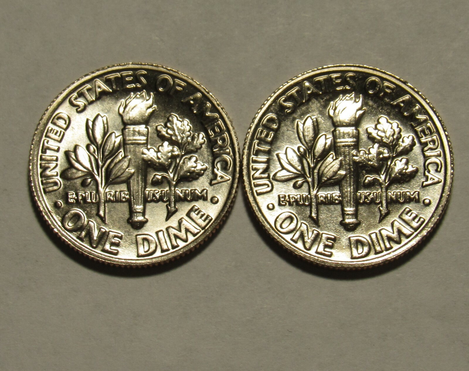 1985 P&D Roosevelt Dimes in BU condition
