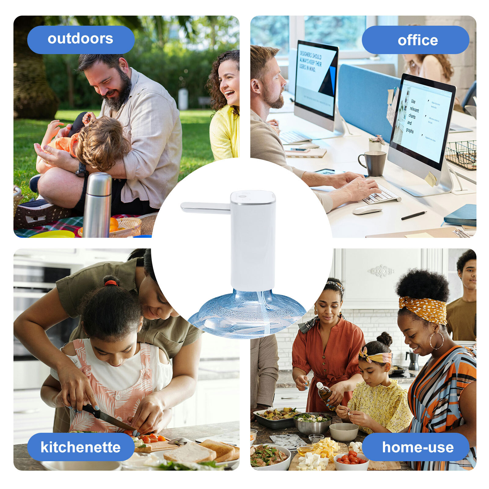 USB Drinking Water Dispenser Universal Home Automatic Electric Water Bottle Pump