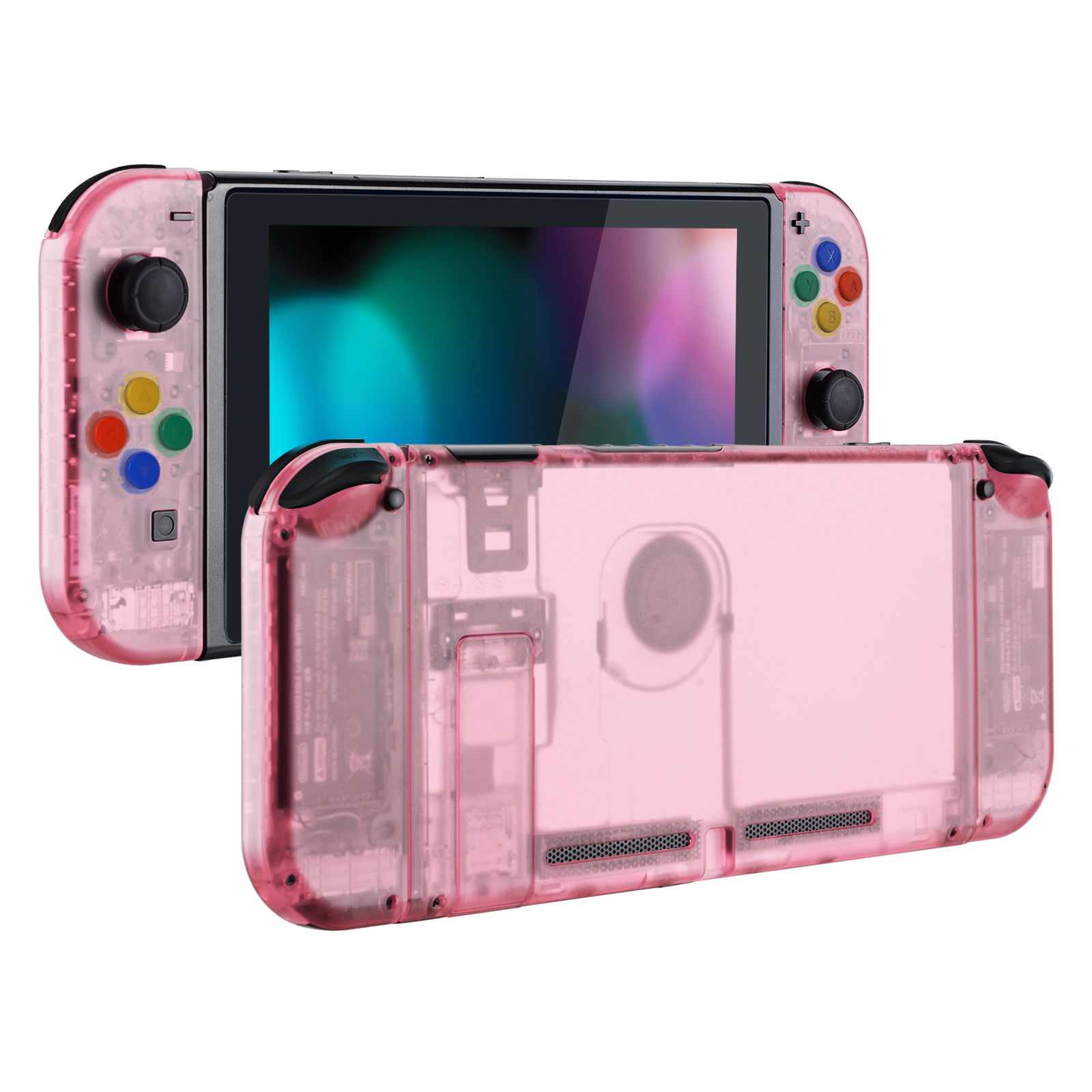 Cherry Pink Replacement Housing Shell with Buttons for Nintendo Switch Console