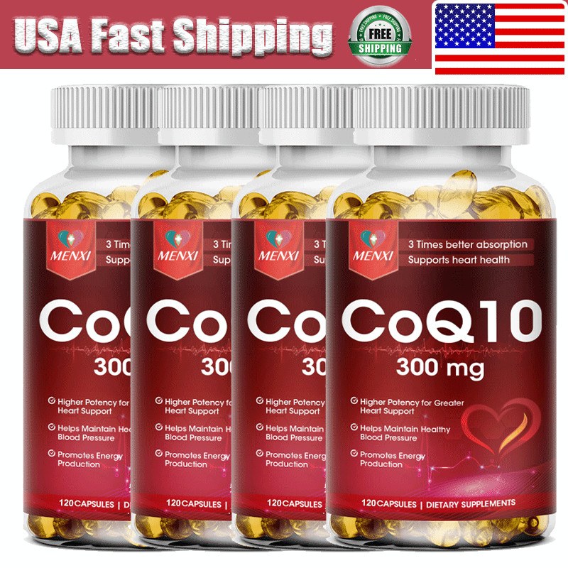 300mg COQ 10 Coenzyme Q-10 Cardiovascular Heart Health,Increase Energy & Stamina
