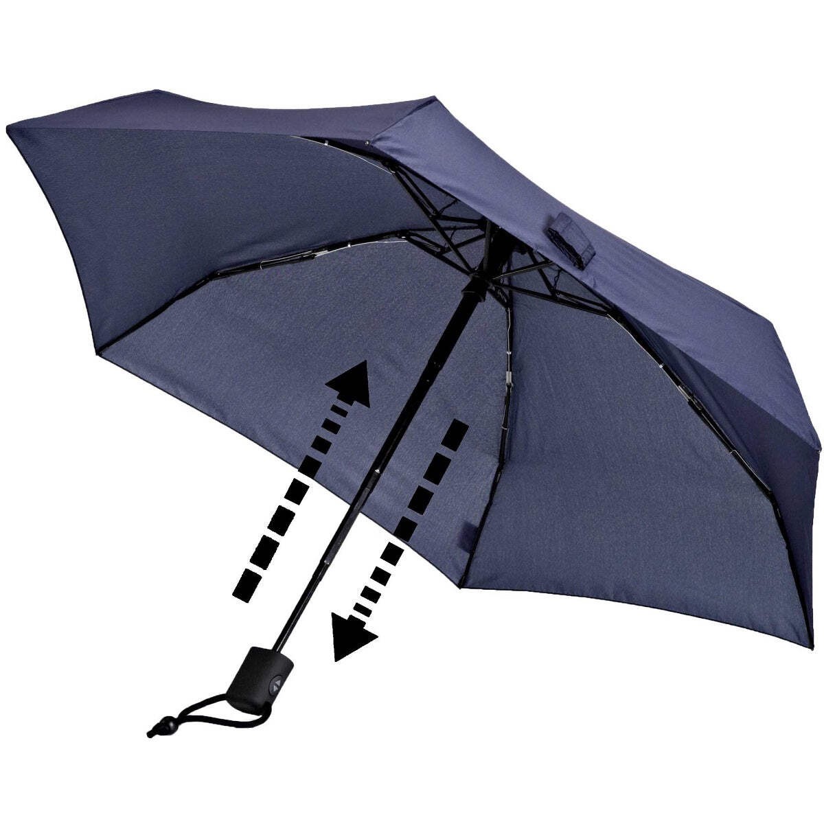 EuroSCHIRM Dainty Automatic Umbrella (Navy Blue) Lightweight Trekking Pocket