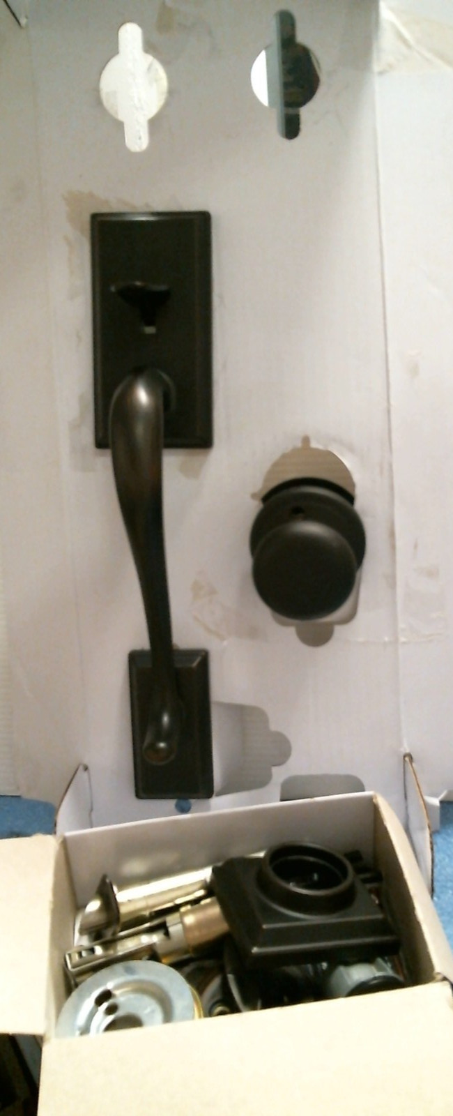Kwikset Hawthrone Handleset, Venetian Bronze, Entry Lock Set  (98001-104)FS