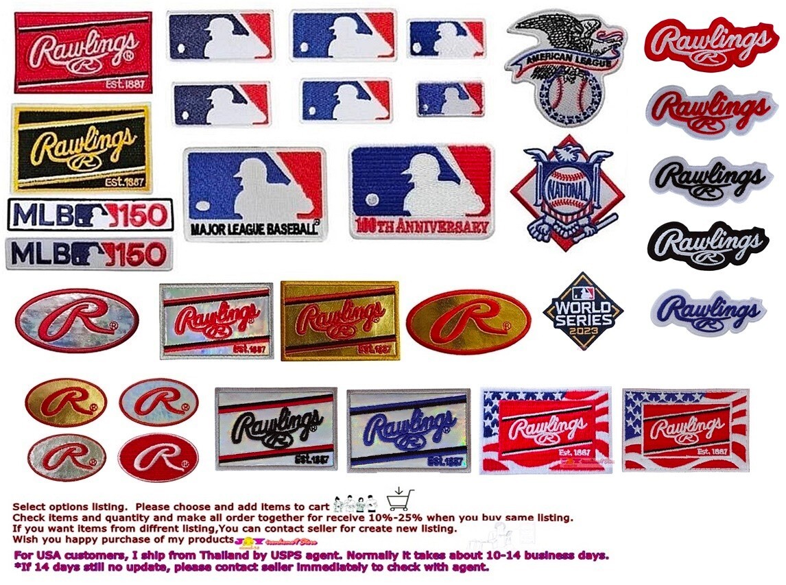 BaseballMLB⚾️ Sports Patches Embroidery iron&Sew on,DIY  by USPS Agent.
