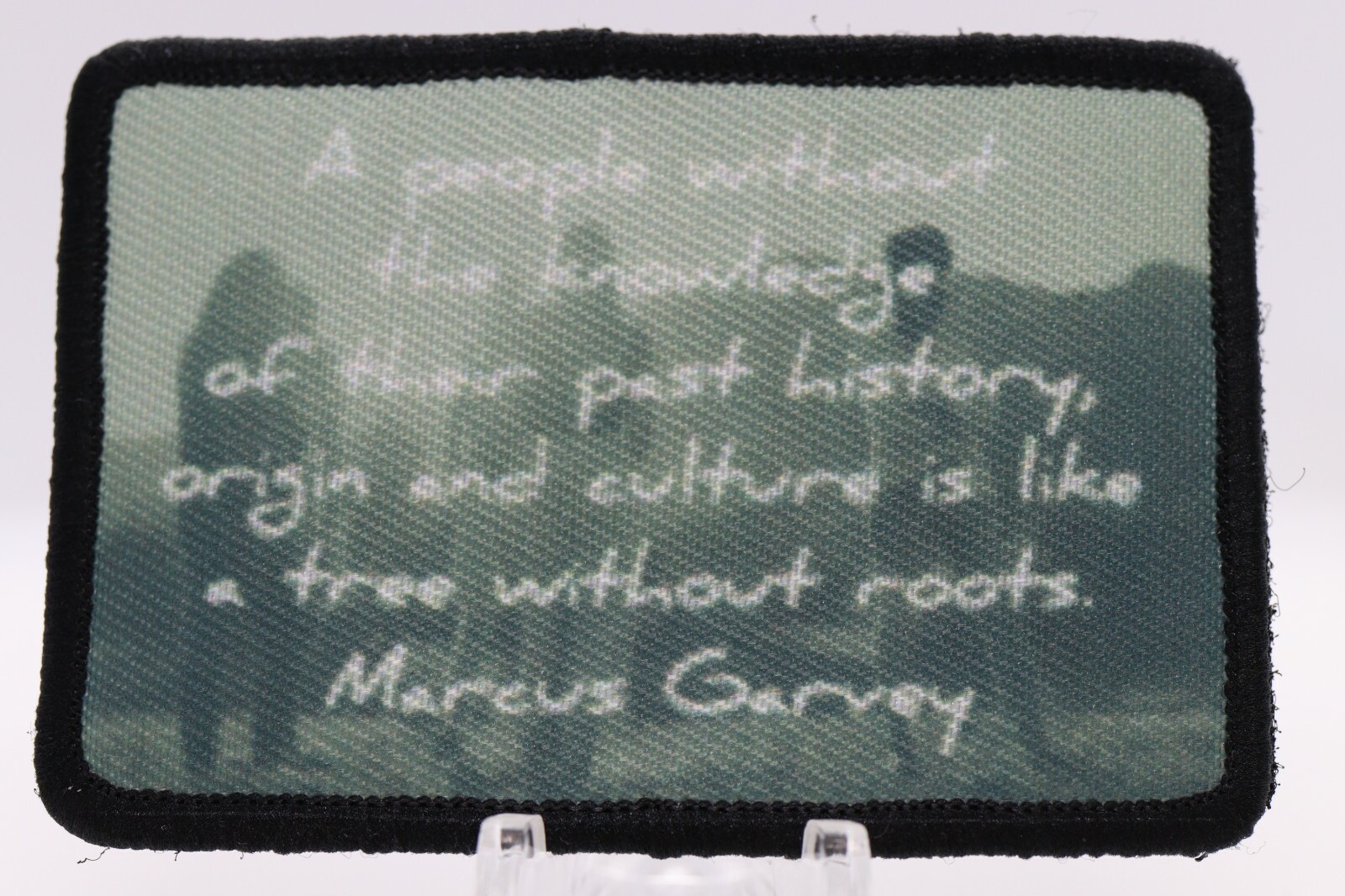Marcus Garvey History patch Know your history 2"x3" hook and loop tactica