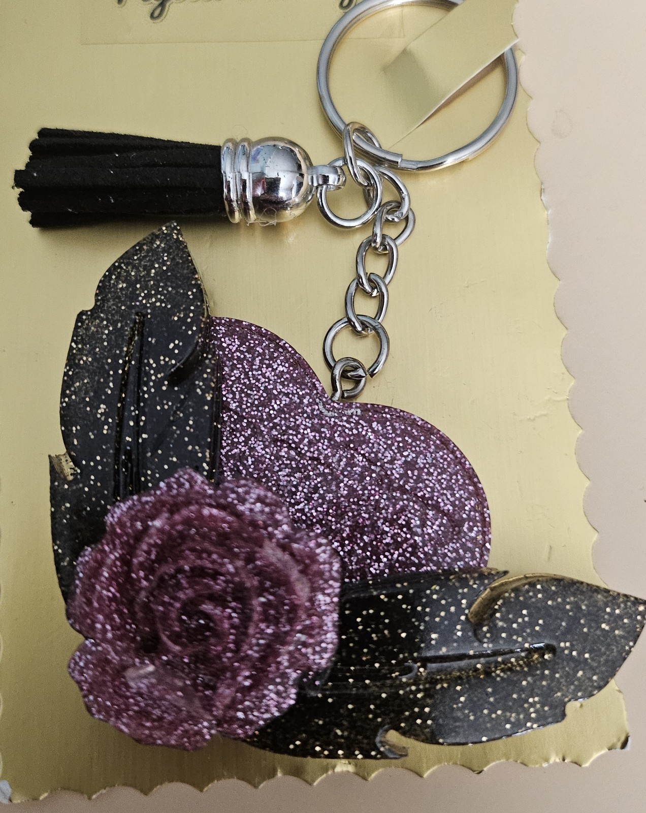 Hart with Wings Keychain Key Ring