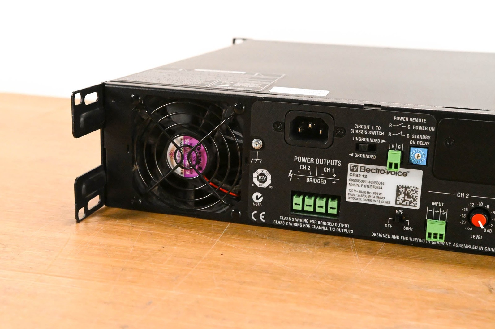 Electro-Voice (EV) CPS2.12 2-Channel Power Amplifier CG01WW9