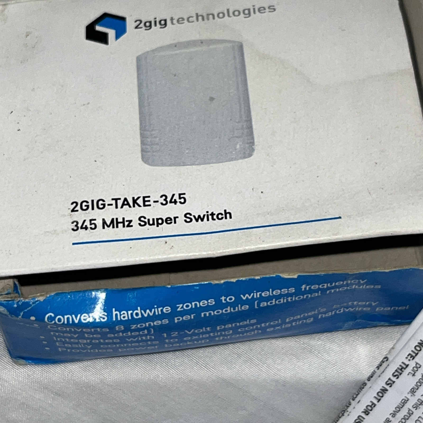 2GIG-TAKE-345 MHz Super Switch Wireless Home Security Takeover Smart Module