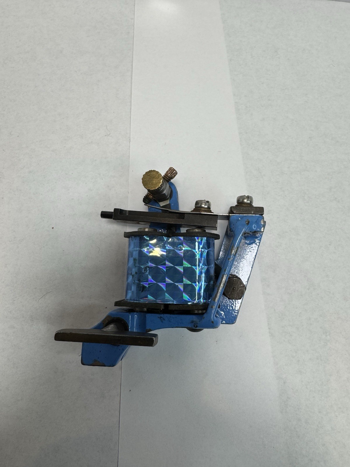 Chris Smith Coil Tattoo Machine Blue Black Metal Frame 2 Coils