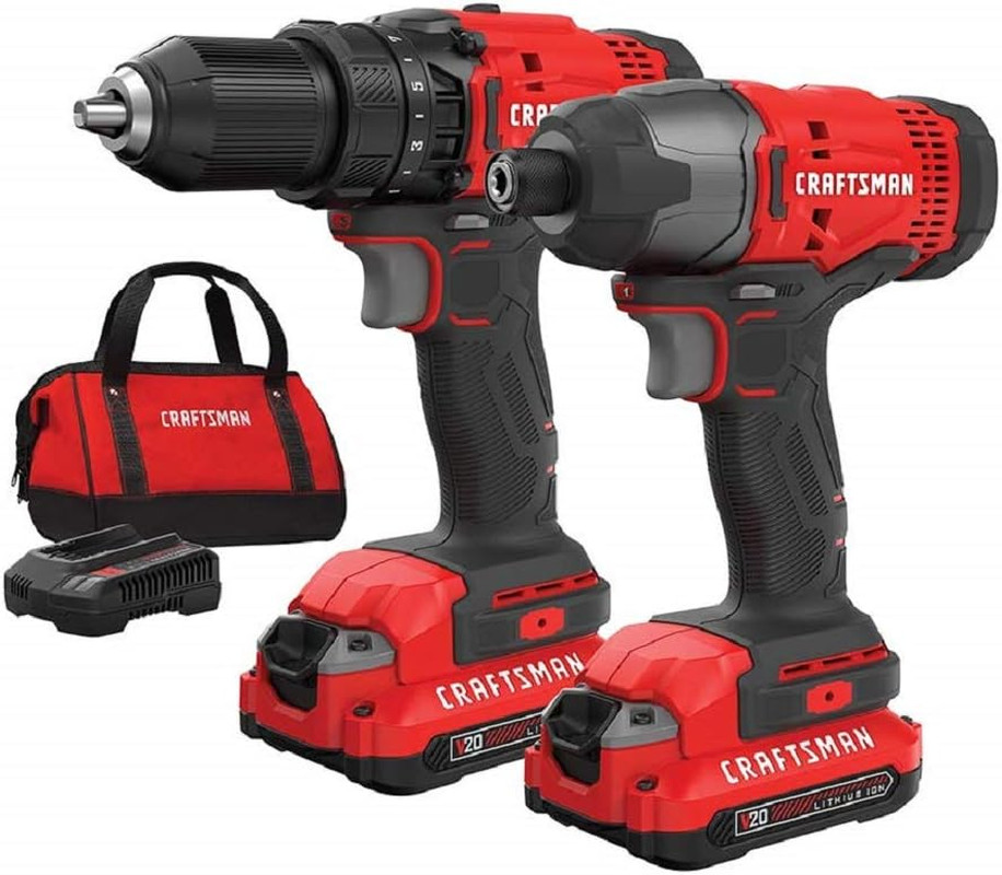 Taladros 20V Inalambrico Combo Taladro De Impacto y Atornillador Electrico Kit