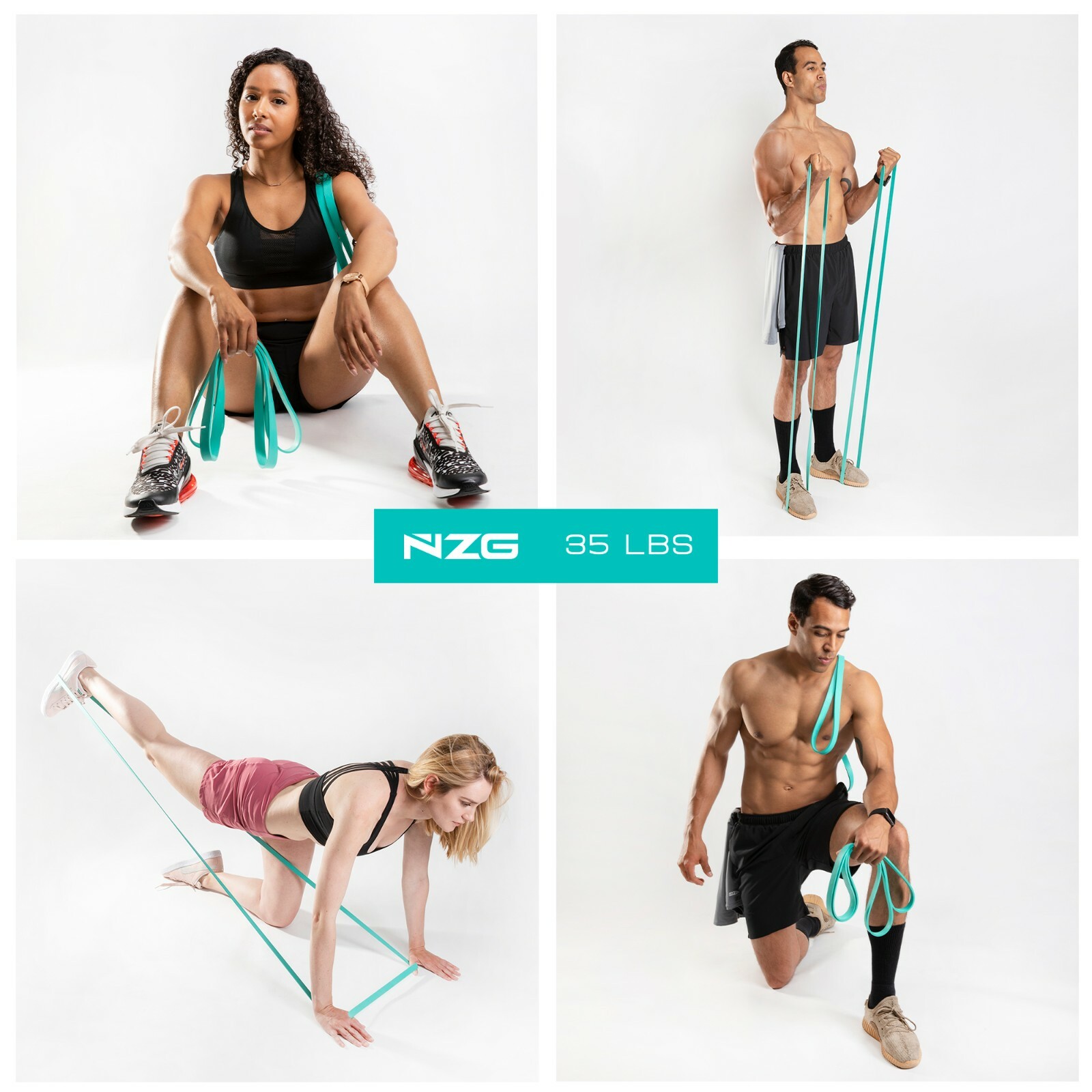 NonZero Gravity Power Resistance Bands 5-Piece Warm-Up Set