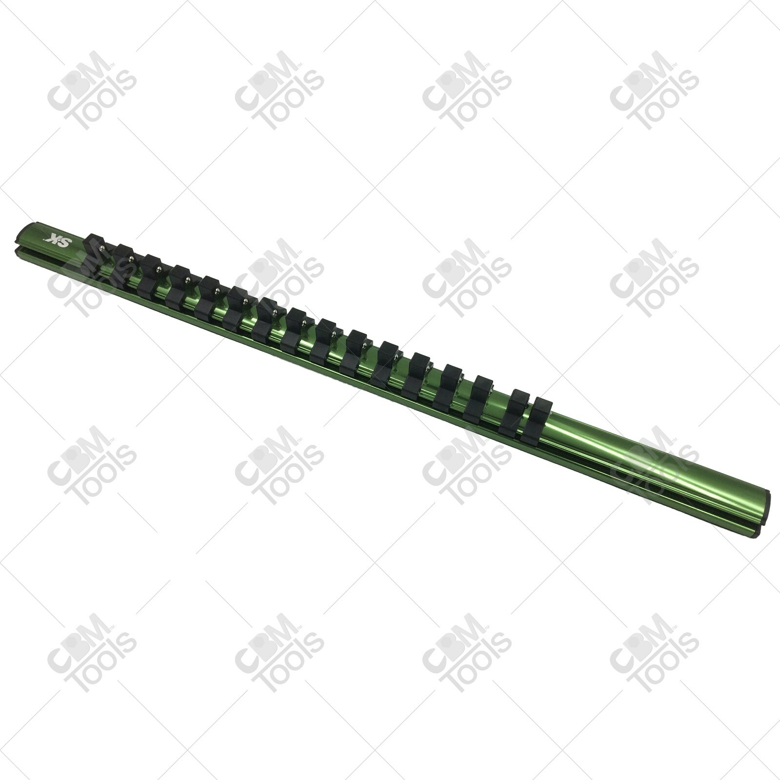 SK Hand Tools M3816 3/8" Dr. Magnetic Socket Rail (Holds 16 Sockets)